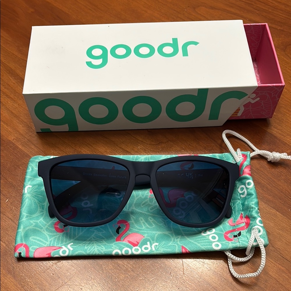 Goodr Navy Sunglasses with Blue Lenses